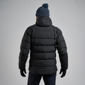 Black Montane Men's Tundra Hooded Down Jacket Model Back