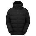 Black Montane Men's Tundra Hooded Down Jacket Front