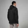 Black Montane Men's Vortic Waterproof Jacket Model Back